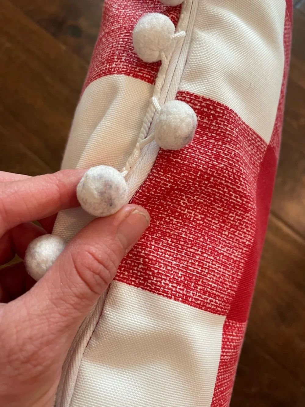 Custom made ‘Thomas’ monogrammed Christmas pillow